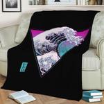 the great synthwave fleece throw blanket 0