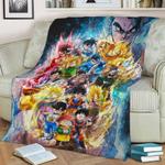 the journey of gohan fleece throw blanket 0