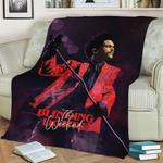 the weeknd fleece throw blanket 0