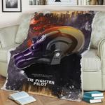 tie fighter pilot fleece throw blanket 0