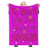 to mom with love fleece throw blanket 0