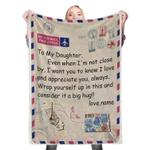 to my daughter fleece throw blanket 0