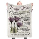 to my mom mothers day fleece throw blanket 0