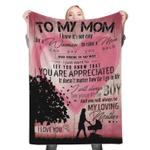 to my mom my loving mother fleece throw blanket 0