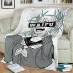 toga waifu fleece throw blanket 0