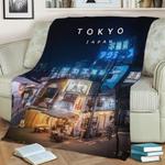 tokyo izakaya fleece throw blanket 0