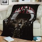 top gun maverick helmet fleece throw blanket 0