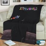 travis scott astroworld fleece throw blanket 0