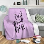 try your best fleece throw blanket 0