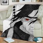 uchiha itachi anbu fleece throw blanket 0