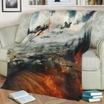war thunder fleece throw blanket 0