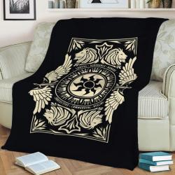 White Fleece Throw Blanket Meaningful Gift For Halloween Christmas