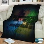 windows gaming artwork fleece throw blanket 0