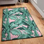 aloha kitchen rugs palm leaves floral tropical hawaiian rug