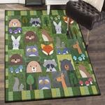 animal art deco rug animal rug
