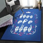 art deco rug blue best mom ever asl gs cl rug