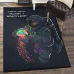 astronaut area rugs somewhere something incredible is waiting to be known astronaut 5 gs rug