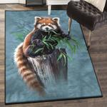 bamboo panda art deco rug bamboo red panda rug