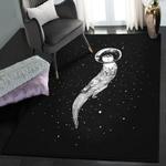 black non shedding area rug ferret black gs cl rug