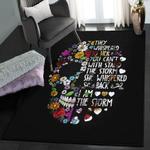 bone washable area rugs they whispered to her flower skull gs cl rug
