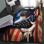 boxer puppy living room rugs boxer and usa flag gs cl rug