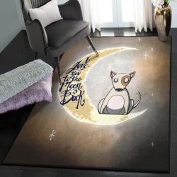 Bull Terrier Cute Dog Carpets For Living Room, Bull Terrier Rug