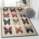 butterfly dining room rug butterfly art rug