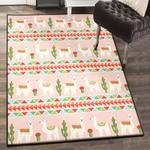 cactus bedroom rugs llama cactus rug