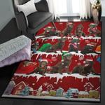christmas washable rugs flat coated retriever snow christmas rug