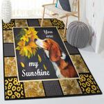 dog washable area rugs beagle dog sunflower gs cl rug