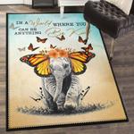 elephantidae washable rugs elephant butterfly be kind rug