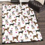 endless love area rugs for living room border terrier heart rug