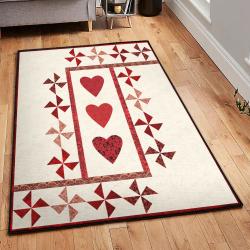 Endless Love Outdoor Carpet, Heart Rug