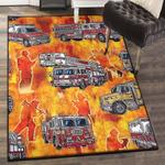 firefighter art deco rug firefighter rug
