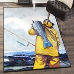 fish living room rugs fishing rug