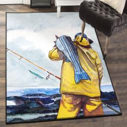 Fish Living Room Rugs, Fishing Rug