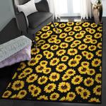 flower dining room rug yellow sunflowers gs cl rug