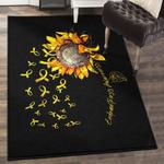 flower kitchen rugs endometriosis awareness sunflower gs cl rug