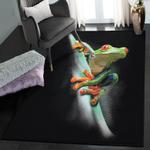 frog art deco rug frog rug