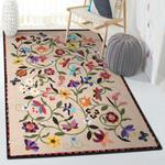 gardener modern area rugs flower garden rug