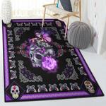 girl cool rugs sugar skull butterfly girl gs cl rug