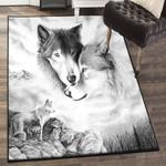 halloween gift area rugs wolf couple rug