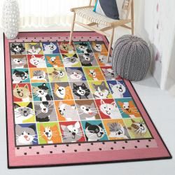 Kitten Area Rugs For Living Room, Cats Rug
