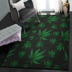 Leaves Cool Rugs, Pot Leaf Pattern Rug