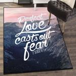 love modern area rugs perfect love casts out fear 1 john 418 rug