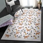 lovely animal washable rugs shetland sheepdog paw gs cl rug