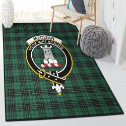 Moose Hunting Washable Rugs, Maclean Hunting Ancient Tartan Clan Badge Rug