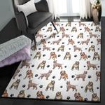 muscle dog indoor outdoor carpet pitbull heart rug