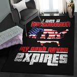 national guard art deco rug i am a veteran my oath never expires gs rug