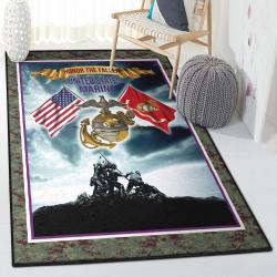 Navy Area Rugs For Living Room, U S Marine Corps GS CL Rug